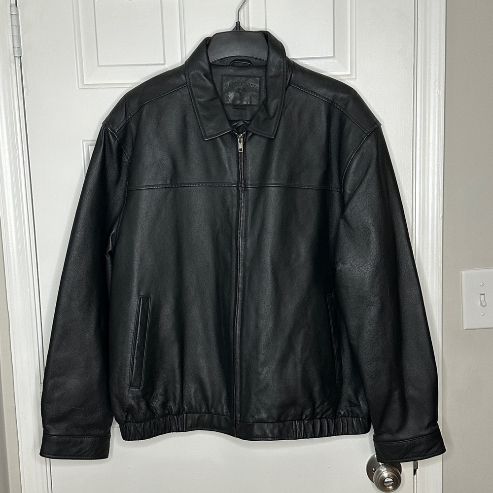 NWOT Men’s Leather Jacket Saddlebred Size XL
